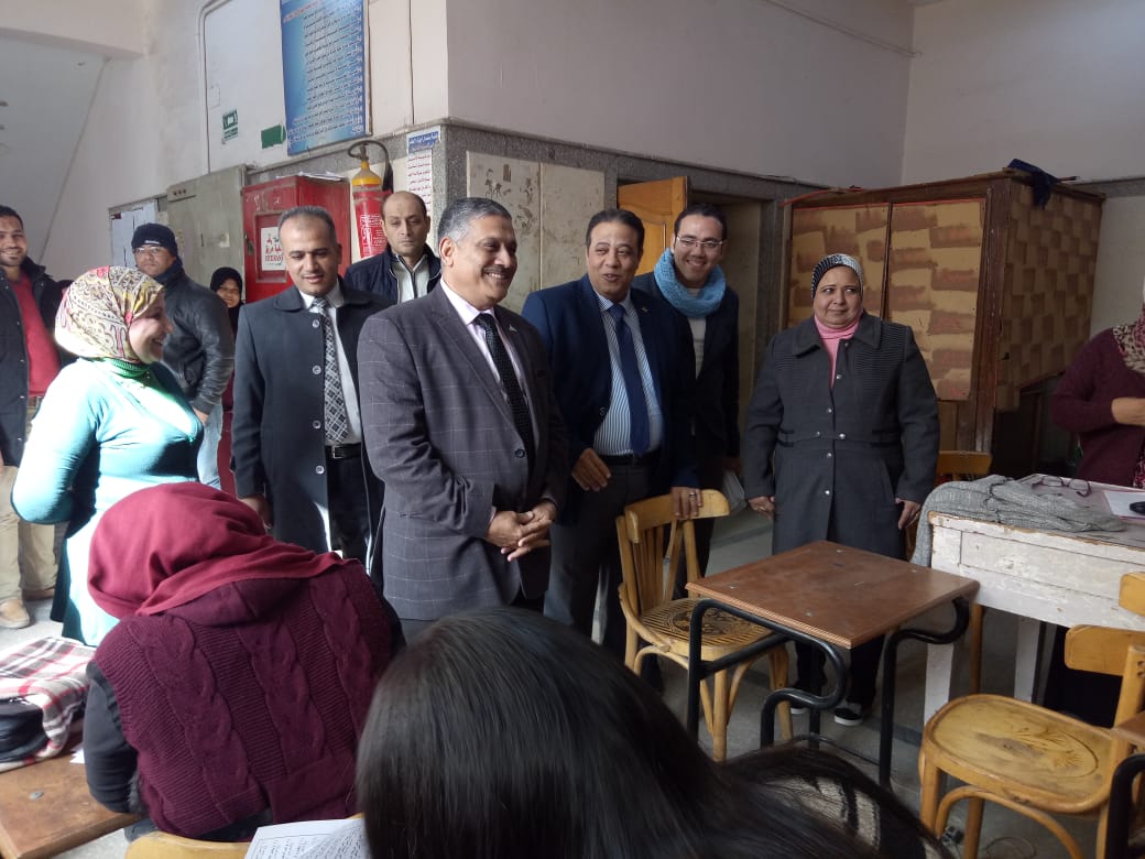 Vice President of Ain Shams University inspecting board of examiners