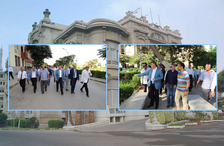 In preparation for the new academic year ... President of Ain Shams University conducts an extensive inspection tour of the main campus of the university