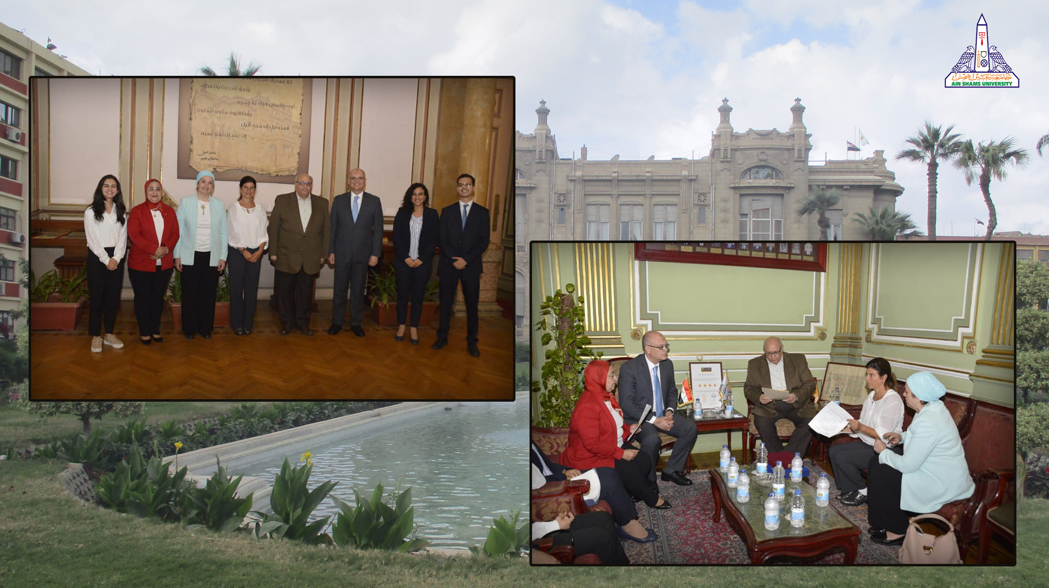 Signing a cooperation agreement between Ain Shams University and the University of Chicago