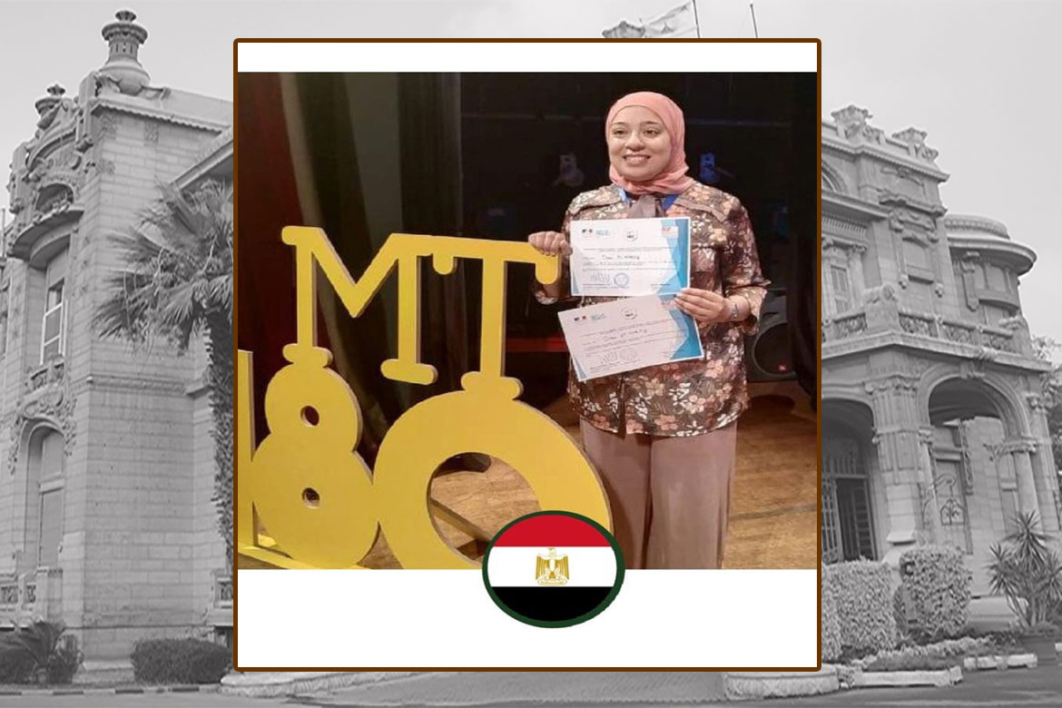 PhD student at Faculty of Al-Alsun wins first place in "My Thesis in 180 Seconds" Competition