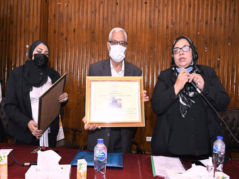 A memorial ceremony for Dr. Marina Roger at the Faculty of Environmental Studies and Research at Ain Shams University