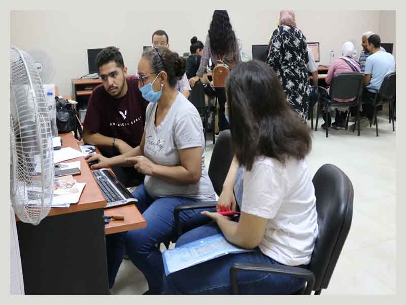 A remarkable turnout for the electronic coordination labs at Ain Shams University in the second phase, receiving 1153 students on the first day