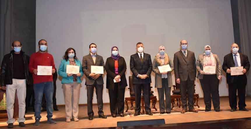 Conclusion of the celebration "We are proud and advance with you" to honor recipients of the international publishing award at Ain Shams University