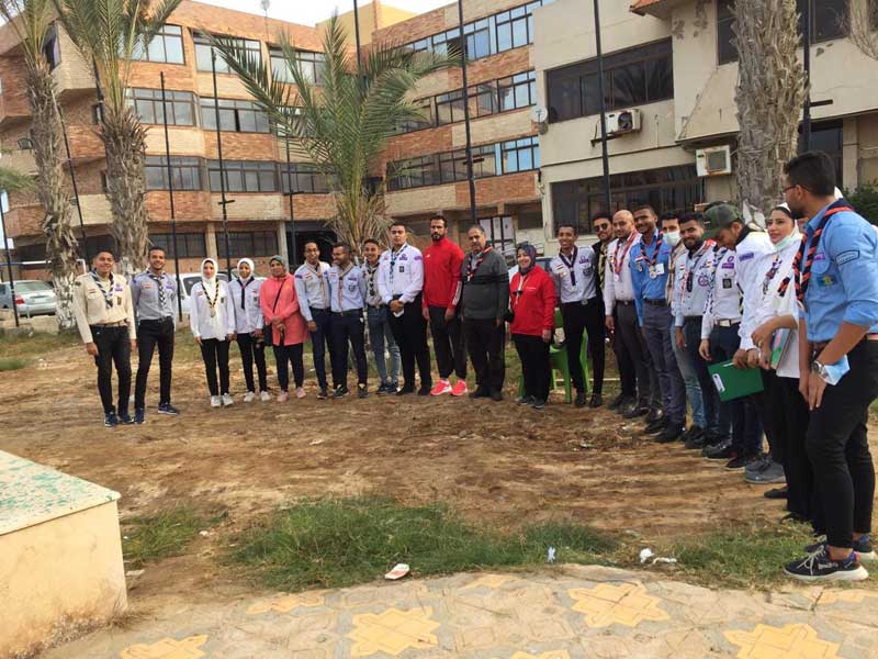 Under the slogan “Towards an international citizen… University roamers at the International Camp for Scouts and Guides in Port Said