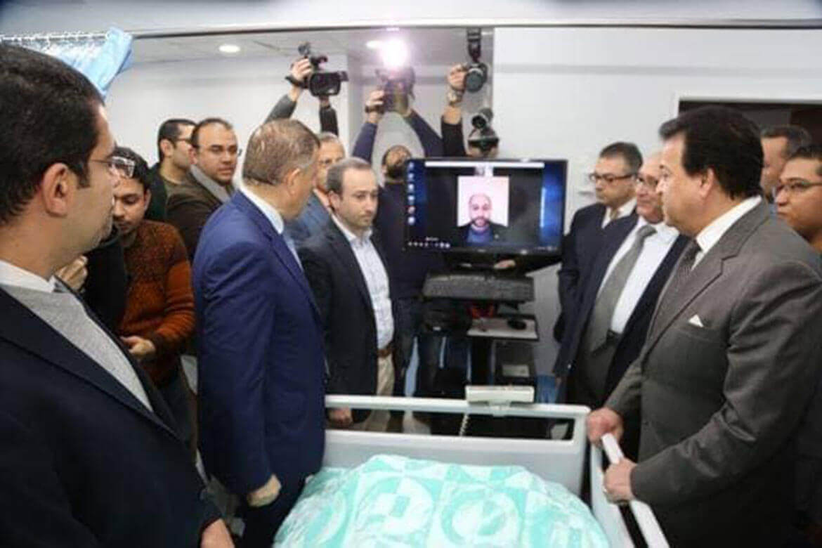 Ain Shams University Electronic Hospital is accredited as the first telemedicine hospital outside the United States by the American URAC