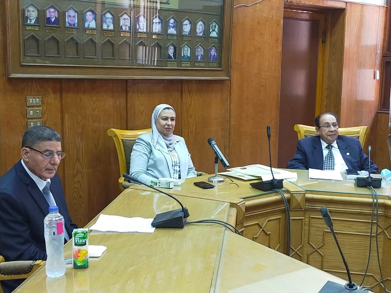 Ain Shams University Council honors the professors of the Faculty of Al-Alsun for receiving the University Appreciation Award