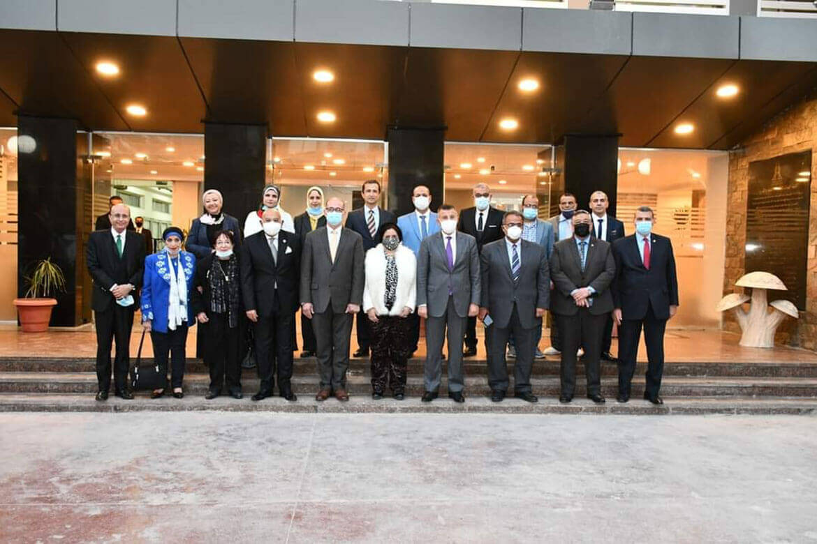 Prof. Dr. Mahmoud El-Metini, President of Ain Shams University, inaugurates the new theater of the Faculty of Girls after its renovation