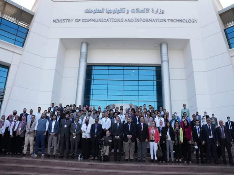 Graduation ceremony of the summer training grant on developing the assisting technologies in cooperation with Innovation and Entrepreneurship Center at Ain Shams University