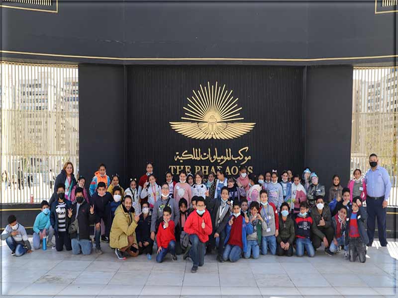 Ain Shams University organizes a visit to the National Museum of Civilization for Children's University