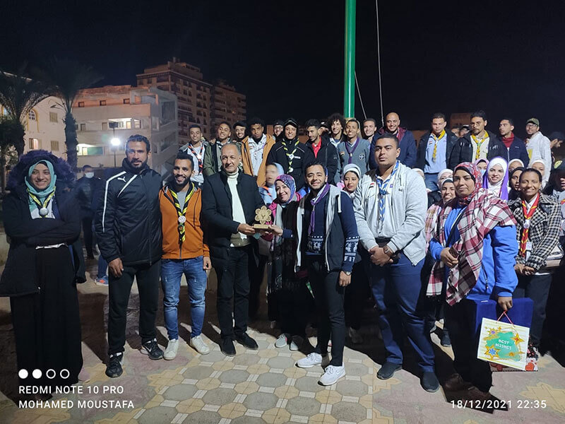 A training camp for the scout's team of Ain Shams University, with the participation of Port Said University