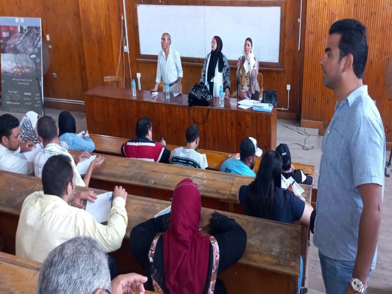 The second day of the instant literacy exams at the Faculty of Education