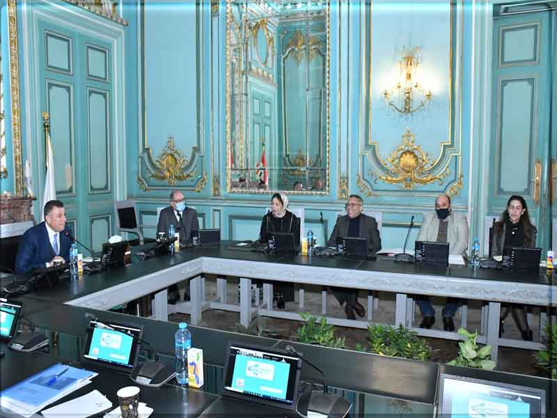 The President of Ain Shams University meets the Chairman of the Board of Directors of Crédit Agricole Egypt and the Chairperson of the Board of Trustees of Education First Foundation