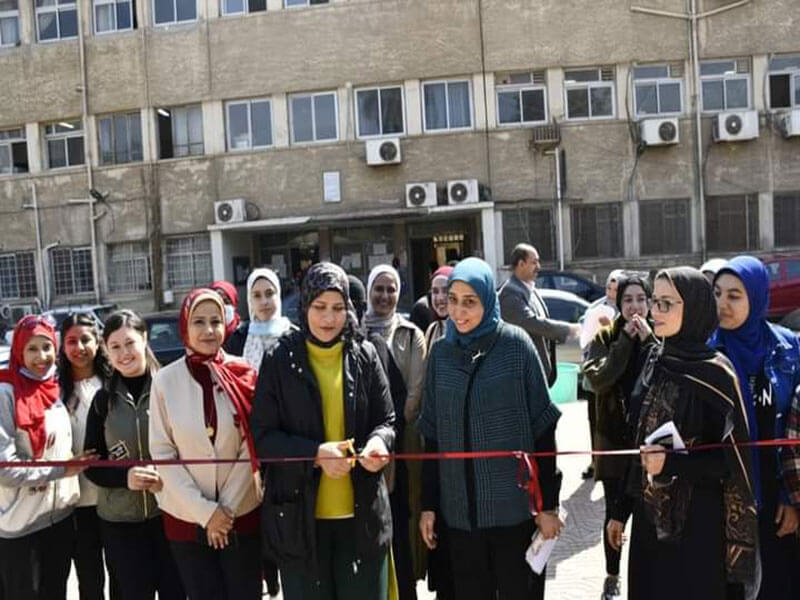 The Dean of the Faculty of Girls inaugurates the "Free Book Fair for Female Students"... under the title Your culture matters to us