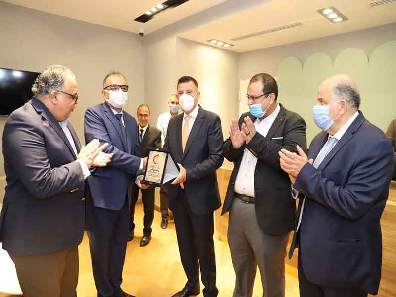 The inauguration of the resting place for faculty staff at Ain Shams Specialized Hospital