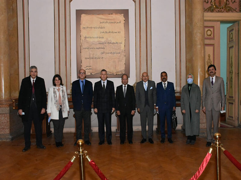 The Ambassador of Pakistan visits Ain Shams University