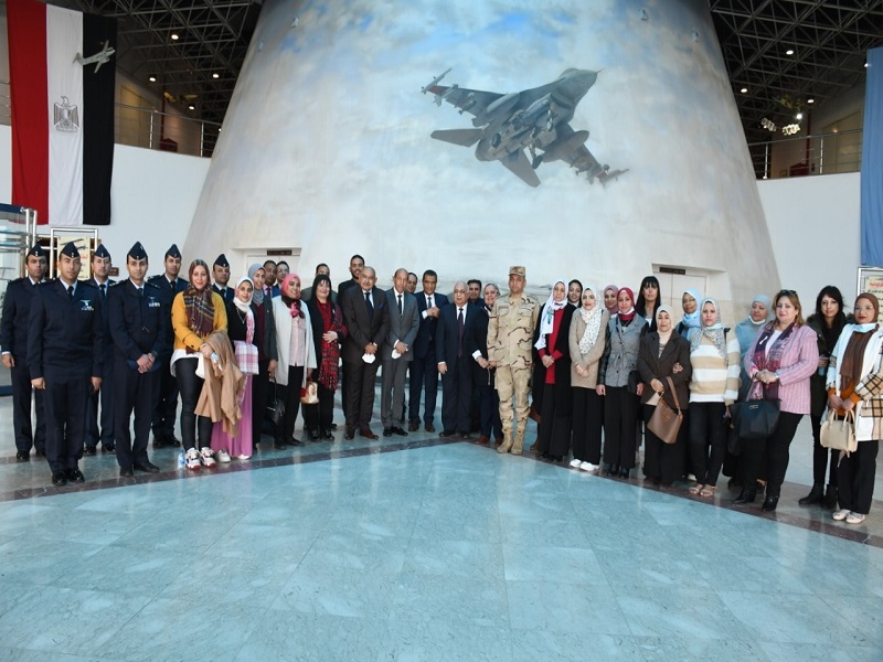 The visit of the Community Service and Environmental Development Affairs Sector to the Air Force Museum “In Love with Egypt”