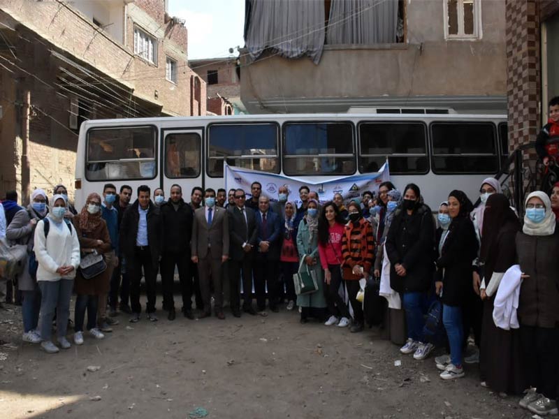 The success of a comprehensive development convoy of the Faculty of Specific Education to Qalyubia Governorate