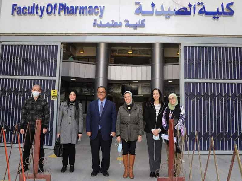 An inspection tour of the Vice President for Education and Student Affairs to follow up the Faculty of Pharmacy exams