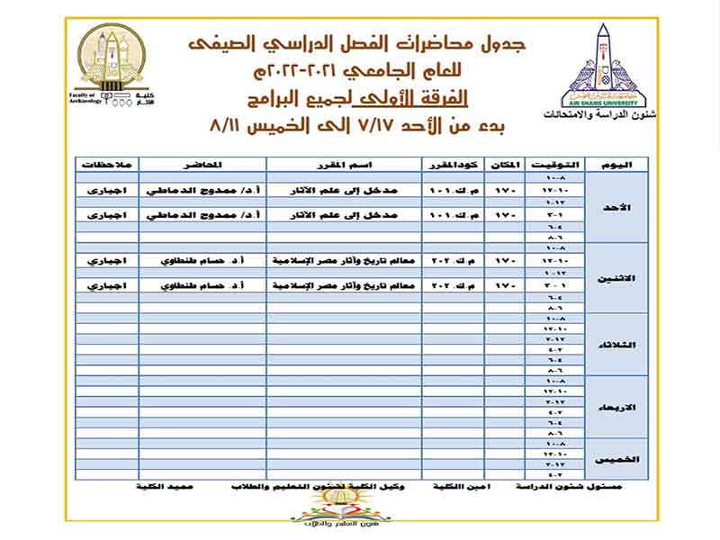 The Faculty of Archeology offers a summer semester for its students for the academic year 2021-2022