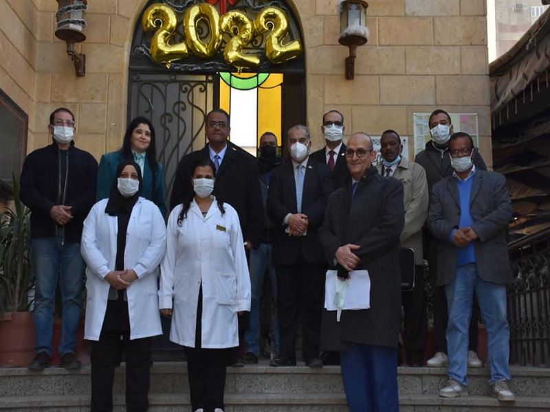 The Vice President of Ain Shams University for Education and Student Affairs tour to the examination panels at the Faculty of Specific Education