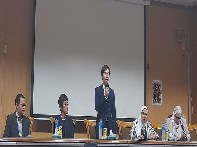 The Dean of the Faculty of Al-Alsun opens the activities of the Japanese Cultural Day in the presence of representatives of the Japan Foundation in Cairo