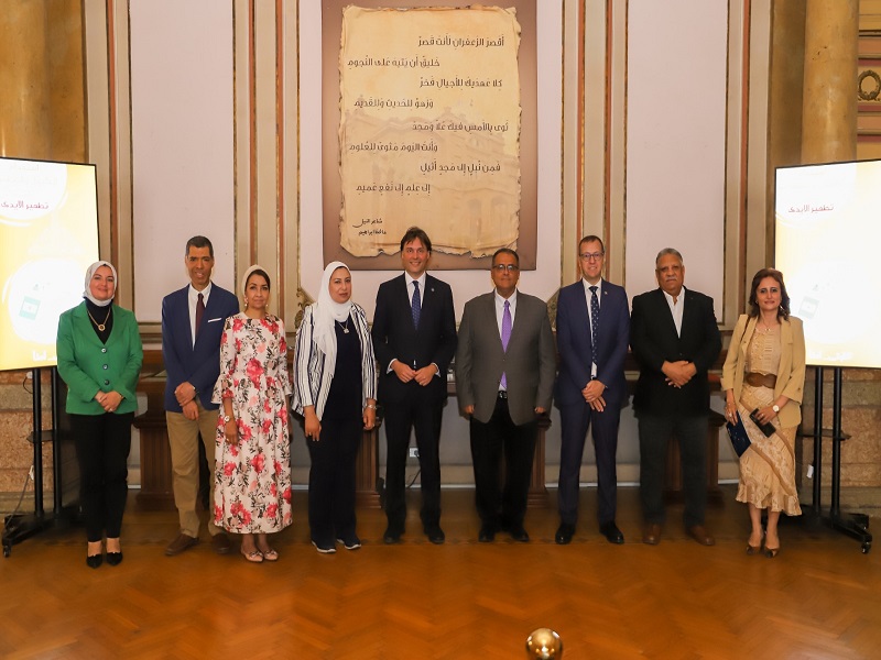 The Vice President of Ain Shams University for Education and Students meets with the President of the Spanish Pablo de Olabide University